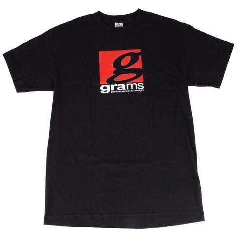 Grams Performance and Design Logo Black T-Shirt - M