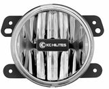 KC HiLiTES 07-09 Jeep JK Gravity G4 LED Light 10w SAE/ECE Clear Fog Beam (Single)