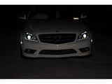 Spyder Mercedes Benz C-Class 08-11 Projector Headlights Halogen - DRL Blk PRO-YD-MBW20408-DRL-BK