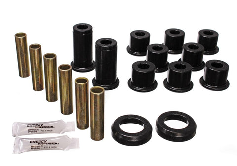 Energy Suspension 82-04 GM S-10/S-15 Pickup 2WD / 82-04 S-10 Blazer Blk Rear Leaf Spring Bushing Set