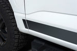 Putco 2021 Ford F-150 Super Crew 6.5ft Short Box Black Platinum Rocker Panels (4.25in Tall 12pcs)