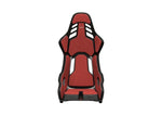 Recaro Podium (Large) CFK Carbon Fiber Left Hand Seat - Red Alcantara/Black Leather