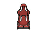 Recaro Podium (Large) CFK Carbon Fiber Left Hand Seat - Red Alcantara/Black Leather