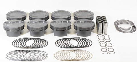 Mahle MS Piston Set SBF Inv 364cid 4.125in Bore 3.400stk 5.400in Rod .927 Pin -16cc 9.4 CR Set of 8