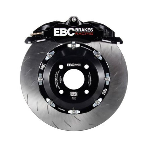 EBC Racing 05-10 Ford Mustang GT Black Apollo-4 Calipers 355mm Rotors Front Big Brake Kit