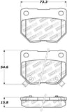 StopTech Street Touring 06-07 WRX Rear Brake Pads