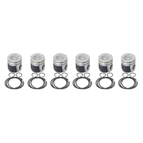 Industrial Injection 04.5-07 Dodge 24V STD Piston w/ Rings/Wrist Pins/Clips Coated / Chamfered - Set