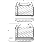 StopTech Street Touring 08+ Mitsubishi Evolution X Rear Brake Pads