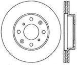 StopTech Power Slot 93-00 Honda Civic DX w/ Rr Drum Brakes Front Right Rotor CRYO