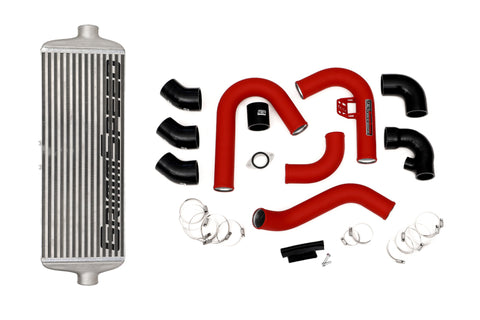 GrimmSpeed 2015+ Subaru WRX Front Mount Intercooler Kit Raw Core / Red Pipe