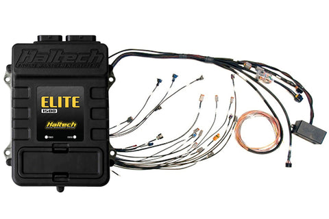 Haltech Mitsubishi 4G63 Elite 1500 Terminated Harness ECU Kit w/1G CAS/Square EV1 Inj Connectors