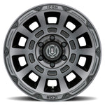 ICON Thrust 17x8.5 5x4.5 0mm Offset 4.75in BS Smoked Satin Black Tint Wheel