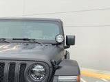 KC HiLiTES Jeep JL/JT A-Pillar Mount Light Kit w/Apollo Pro Halogen Lights 100w Spot Beam - Black