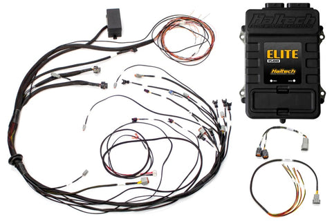 Haltech Mazda 13B (S6-8) Elite 1500 Terminated Harness ECU Kit w/Square EV1 Injector Connectors