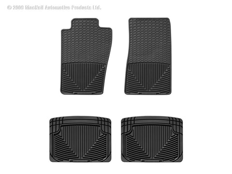 WeatherTech 82-04 Chevrolet S-10 Pickup Front and Rear Rubber Mats - Black