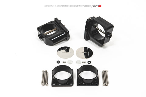 AMS Performance 2009+ GT-R R-35 Alpha CNC Big Bore Throttle Body Set w/ Vibrant HD Flanges