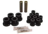 Energy Suspension 70-72 Dodge Charger (w/ 1-1/2in Main Eye) Black Rear Leaf Spring Bushing Set