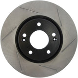 StopTech 11-13 Kia Sorento Slotted Sport Brake Rotor Front Left