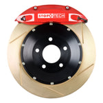 StopTech BBK 07-09 BMW 335i/335d Rear 345x28 Zinc Slotted 2pc Rotors ST-40 Red Calipers