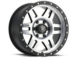 ICON Six Speed 17x8.5 5x150 25mm Offset 5.75in BS 116.5mm Bore Satin Black/Machined Wheel