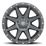 ICON Rebound 20x9 -12mm Offset 5x5 BP 4.5in BS 71.5mm Bore Satin Black Wheel