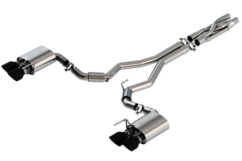 Borla 2020 Ford GT500 5.2L AT 3in ATAK CatBack Exhaust w/ Black Chrome Tips