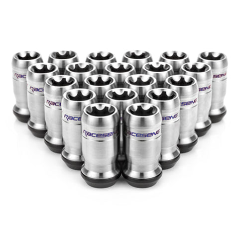 Raceseng TNR-1 Titanium Lug Nut Set - M14x1.5mm / R13 Floating Seat - Brushed