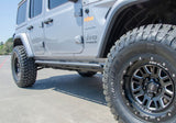 N-Fab RKR Rails 2019 Jeep Wrangler JT 4DR Truck Full Length - Tex. Black - 1.75in