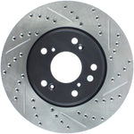 StopTech 09-10 Acura TSX/ 08-10 Honda Accord Coupe Left Front Slotted & Drilled Rotor