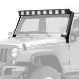 Go Rhino 07-18 Jeep Wrangler JK WLF Windshield Light Mount Frame - Eight Cube Lights
