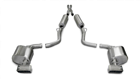 Corsa 09-10 Dodge Challenger R/T 5.7L V8 Manual Polished Xtreme Cat-Back Exhaust