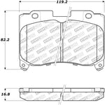 StopTech Street Touring 5/93-98 Toyota Supra Turbo Front Brake Pads