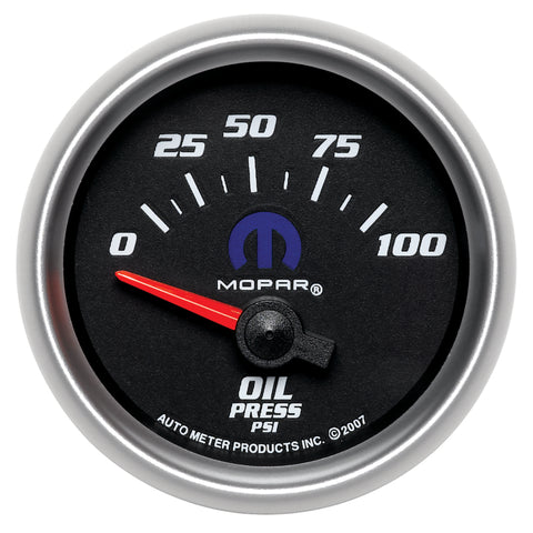 Autometer Mopar 52.4mm SSE 0-100 PSI Oil Pressure Gauge