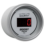 Autometer Ultra-Lite 2-1/16in 5-60 PSI Digital Boost Pressure Gauge - Silver
