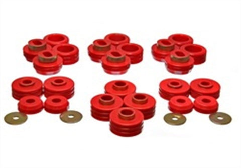 Energy Suspension 81-91 GM Denali XL/Suburban/Yukon XL 2WD/4WD Red Body (Cab) Mount Set