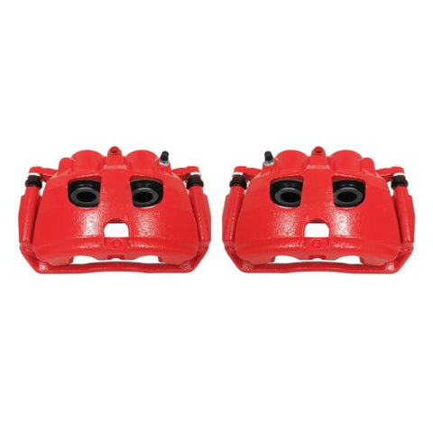 Power Stop 09-10 Dodge Ram 2500 Rear Red Calipers w/Brackets - Pair