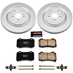 Power Stop 09-15 Cadillac CTS Rear Z17 Evolution Geomet Coated Brake Kit