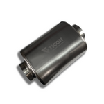 Ticon Industries 2.5in Oval (2.5in Center In / 2.5in Center Out) 17in L Ultralight Titanium Muffler