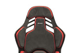 Recaro Podium (Large) CFK Carbon Fiber Left Hand Seat - Red Alcantara/Black Leather