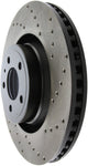 StopTech Cross Drilled Sport Brake Rotor - 2015 Ford Mustang Non-Brembo - Front Left