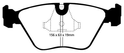 EBC 92-95 BMW M3 3.0 (E36) Orangestuff Front Brake Pads