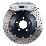 StopTech 14-15 BMW M3 / M4 Rear BBK w/ Silver ST-40 Calipers Drilled 380x32mm Rotors