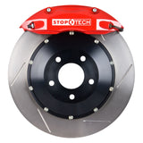 StopTech BBK 02-04 Audi A4 Quattro Front w/ Red ST-40 Calipers Slotted 355x32mm Rotors