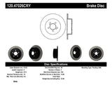 Stoptech 06-08 Subaru Legacy Wagon/Sedan 2.5i Rear Cryo Performance Rotor