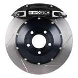 StopTech 87-93 Ford Mustang Front BBK w/ Black ST-40 Calipers Slotted 332x32mm Rotors/Pads/SS Lines