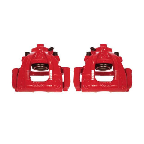 Power Stop 02-06 Mini Cooper Front Red Calipers w/Brackets - Pair
