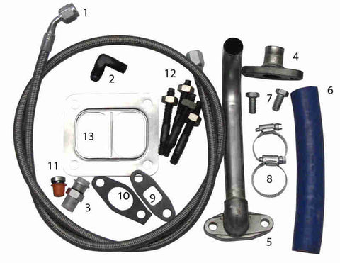 Fleece Performance 01-13 GM Duramax 6.6L Duramax S300/S400 Turbo Installation Kit