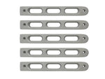 DV8 Offroad 2007-2018 Jeep JK Silver Slot Style Door Handle Inserts - Set Of 5