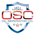 J&L 18-19 Ford Mustang GT Driver Side Oil Separator 3.0 - Clear Anodized