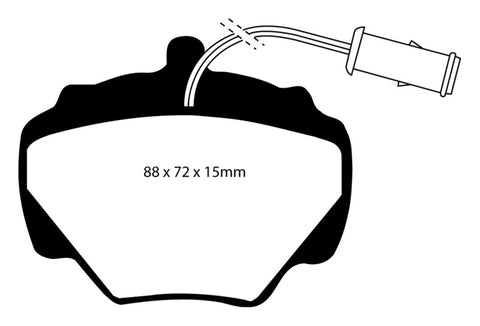 EBC 92-97 Land Rover Defender Yellowstuff Rear Brake Pads